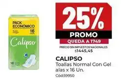 Diarco Calipso - toallas normal con gel alas x 16 un. cód:59950 oferta