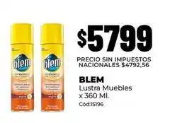 Diarco Blem - lustra muebles x 360 ml. cód:15196 oferta