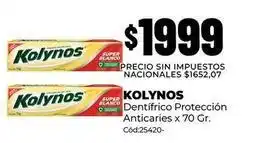 Diarco Kolynos - dentífrico protección anticaries x 70 gr. cód:25420 oferta