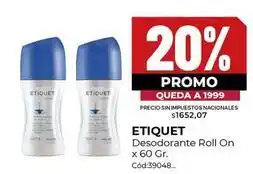 Diarco Etiquet - desodorante roll on x 60 gr. cód:39048 oferta