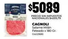 Diarco Cagnoli - salame milán feteado x 180 gr. cód:23680 oferta