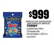 Diarco Toddy - galletitas mini chispas de chocolate x 50 gr. cód:25207 oferta