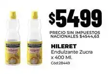 Diarco Hileret - endulzante zucra x 400 ml. cód:28449 oferta