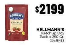 Diarco Hellmann's - ketchup doy pack x 250 gr. cód:18488 oferta