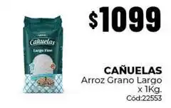 Diarco Cañuelas - arroz grano largo x 1kg. cód:22553 oferta