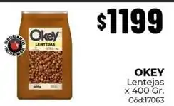 Diarco Okey - lentejas x 400 gr. cód:17063 oferta