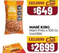Diarco King - maní frito oferta