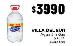 Diarco Villa del sur - agua sin gas x 6 lt oferta