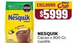Diarco Nesquik - cacao oferta