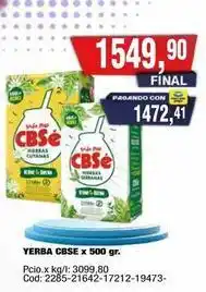 Maxiconsumo Cbse - yerba oferta