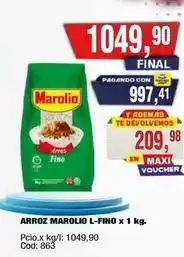 Maxiconsumo Marolio - arroz l-fino x 1 kg oferta