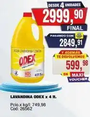 Maxiconsumo Odex - lavandina odex x 4 it oferta
