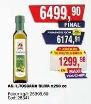 Maxiconsumo Ac. l.toscana oliva x250 cc cod: 28341 oferta