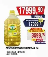 Maxiconsumo Cañuelas - aceite cañuelas girasol oferta