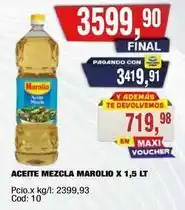 Maxiconsumo Marolio - aceite mezcla oferta