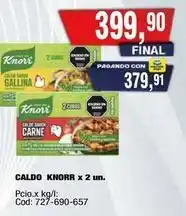 Maxiconsumo Knorr - caldo knorr x 2 un oferta