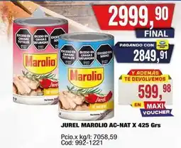 Maxiconsumo Marolio - jurel ac-nat x 425 grs oferta