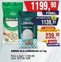Maxiconsumo Cañuelas - arroz ala-cañuelas-x1 kg oferta