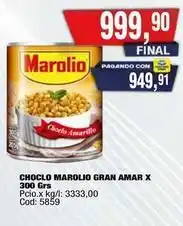 Maxiconsumo Marolio - chocolo marolio gran amar x 300 grs oferta