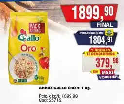 Maxiconsumo Gallo - arroz gallo oro x 1 kg oferta