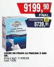 Maxiconsumo La paulina - leche en polvo x 800 gr oferta