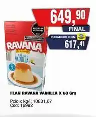 Maxiconsumo Ravana - flan vainilla x 60 grs oferta