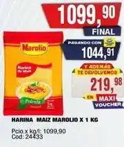 Maxiconsumo Marolio - harina maiz x 1 kg oferta