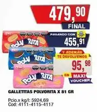 Maxiconsumo Galletitas polvorita x 81 gr oferta
