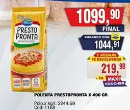 Maxiconsumo Arcor - polenta prestopronta oferta