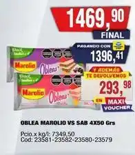 Maxiconsumo Marolio - oblea marolio vs sab 4x50 grs oferta