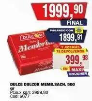 Maxiconsumo Dulcor - dulce dulcor memb.sach. 500 gr oferta