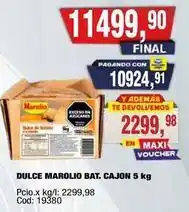 Maxiconsumo Marolio - dulce marolio bat. cajon 5 kg oferta