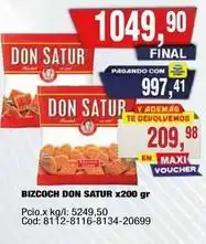 Maxiconsumo Don satur - bizcoch don satur x200 gr oferta
