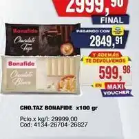Maxiconsumo Bonafide - cho.taz bonafide x100 gr oferta