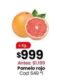 Pomelo rojo cod: 549 *1