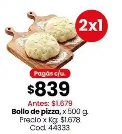 Coto Bollo de pizza oferta