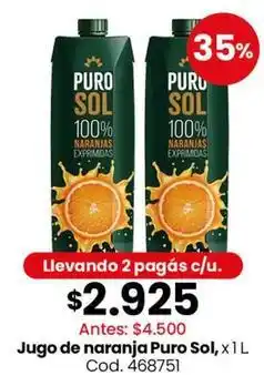 Coto Sol - jugo de naranja puro oferta