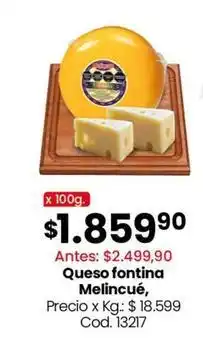 Coto Queso fontina melincué oferta