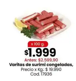 Coto Varitas de surimi congeladas oferta