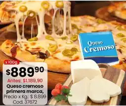Coto Queso cremoso primera marca, cod. 37672 oferta