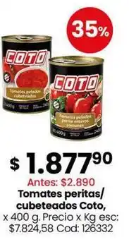 Coto - tomates peritas/ cubeteados