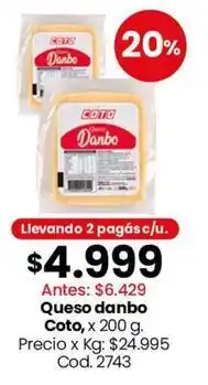 Coto Coto - queso danbo oferta