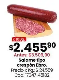 Coto Salame tipo crespón ebro oferta
