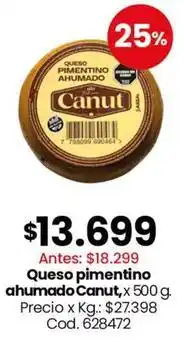 Coto Canut - queso pimentino ahumado oferta