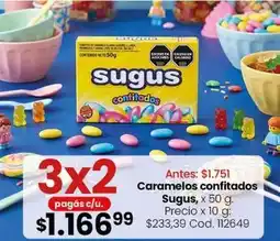 Coto Sugus - caramelos confitados oferta