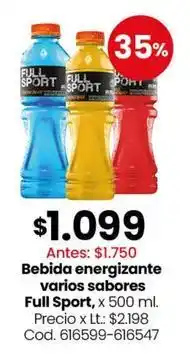 Coto Bebida energizante varios sabores oferta