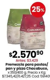 Coto Chacabuco - premezcla para pastas/pan y pizza oferta