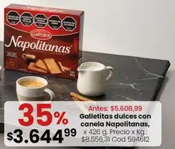 Coto Galletitas dulces con canela napolitanas oferta