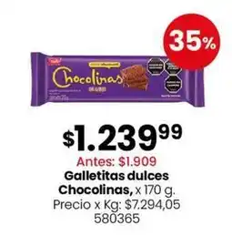 Coto Chocolinas - galletitas dulces chocolinas oferta