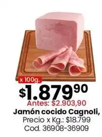Coto Cagnoli - jamón cocido oferta
